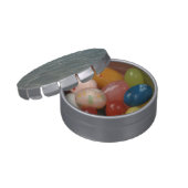 Caribbean Water Abstract Blue Nature Jelly Belly Candy Tin (Opened)