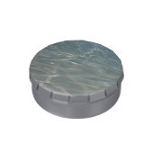 Caribbean Water Abstract Blue Nature Jelly Belly Candy Tin (Side)