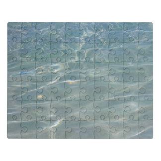Caribbean Water Abstract Blue Nature Jigsaw Puzzle