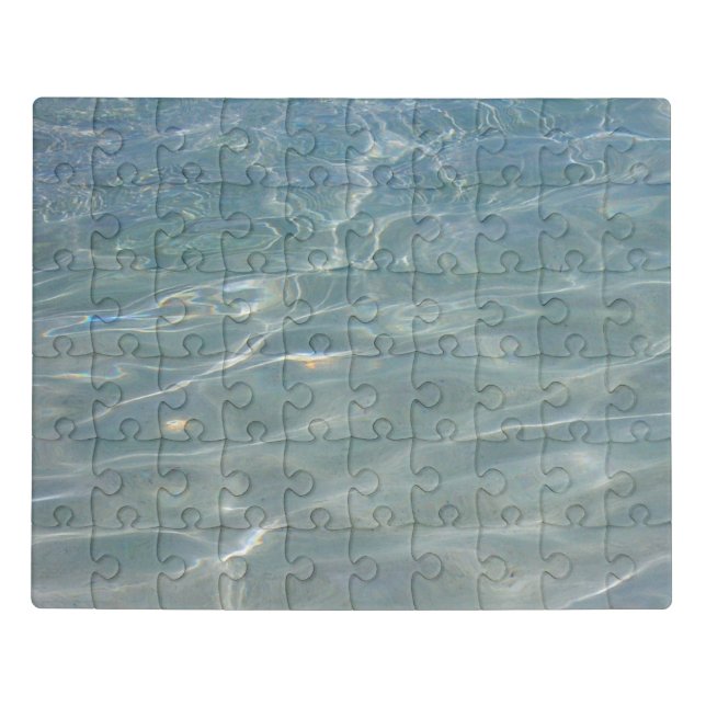 Caribbean Water Abstract Blue Nature Jigsaw Puzzle (Puzzle Horizontal)