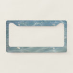 Caribbean Water Abstract Blue Nature License Plate Frame