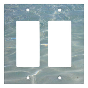 Caribbean Water Abstract Blue Nature Light Switch Cover