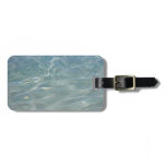 Caribbean Water Abstract Blue Nature Luggage Tag