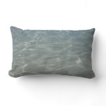 Caribbean Water Abstract Blue Nature Lumbar Pillow