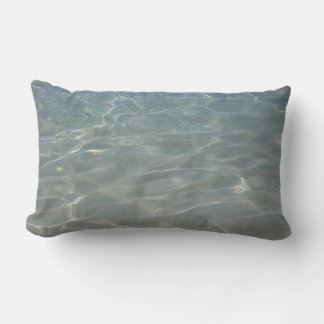 Caribbean Water Abstract Blue Nature Lumbar Pillow
