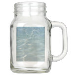 Caribbean Water Abstract Blue Nature Mason Jar