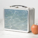 Caribbean Water Abstract Blue Nature Metal Lunch Box