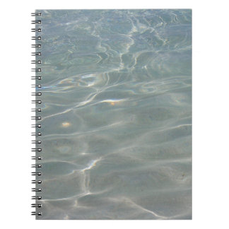 Caribbean Water Abstract Blue Nature Notebook