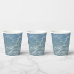 Caribbean Water Abstract Blue Nature Paper Cups