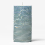 Caribbean Water Abstract Blue Nature Pillar Candle
