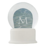 Caribbean Water Abstract Blue Nature Snow Globe