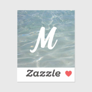 Caribbean Water Abstract Blue Nature Sticker