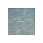 Caribbean Water Abstract Blue Nature Stone Magnet