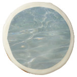 Caribbean Water Abstract Blue Nature Sugar Cookie