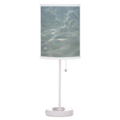 Caribbean Water Abstract Blue Nature Table Lamp (Left)