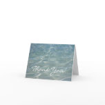 Caribbean Water Abstract Blue Nature Thank You Card