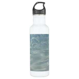 Caribbean Water Abstract Blue Nature Water Bottle