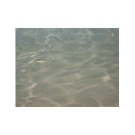 Caribbean Water Abstract Blue Nature Wood Poster