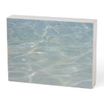 Caribbean Water Abstract Blue Nature Wooden Box Sign