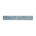 Caribbean Water Abstract Blue Nature Wrap Around Label