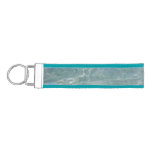 Caribbean Water Abstract Blue Nature Wrist Keychain