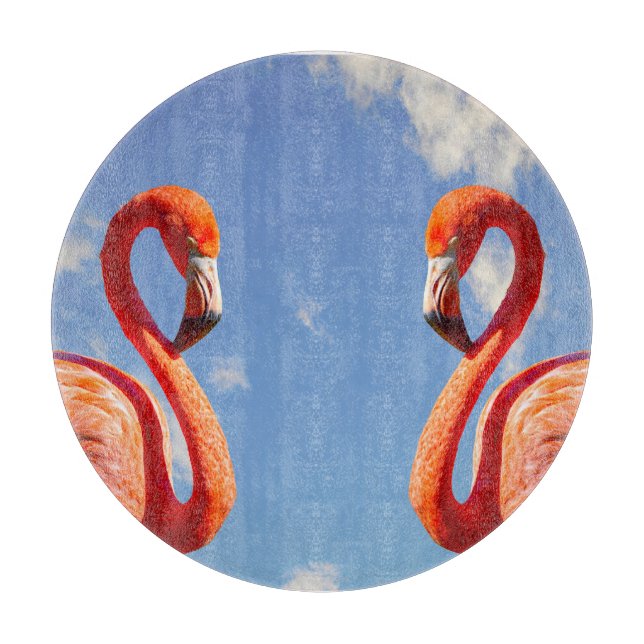 Caribbeans Flamingo pair Cutting Board (Front)
