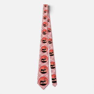Caribou at Sunset - Original Wildlife Art Neck Tie