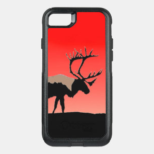 Caribou at Sunset - Original Wildlife Art OtterBox Commuter iPhone SE/8/7 Case