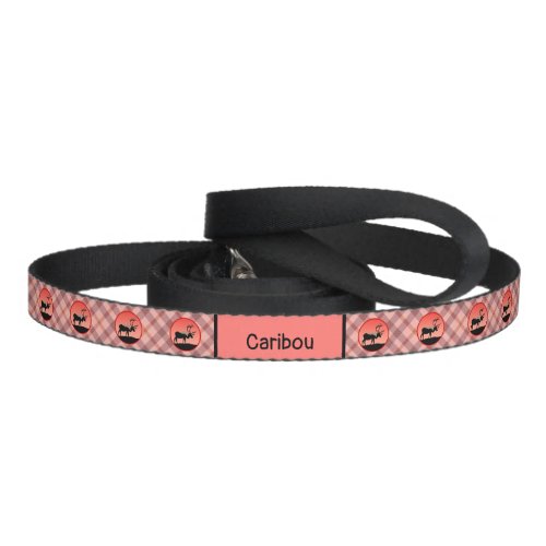 Caribou at Sunset  _ Original Wildlife Art Pet Leash