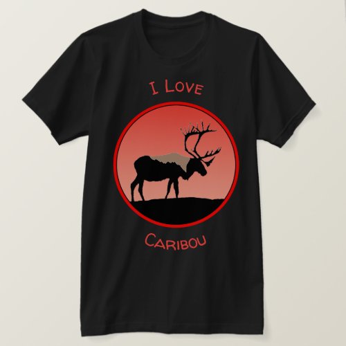 Caribou at Sunset  _ Original Wildlife Art T_Shirt