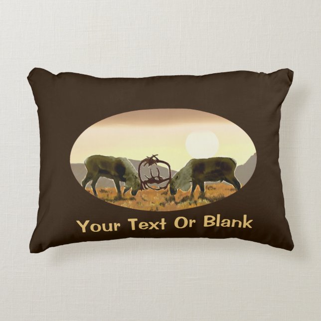 Caribou Duel Accent Pillow (Front)