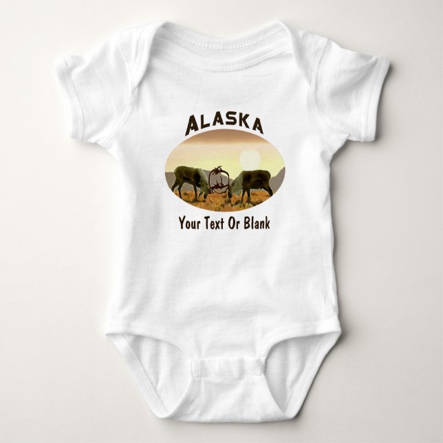 Caribou Duel - Alaska Baby Bodysuit (Front)