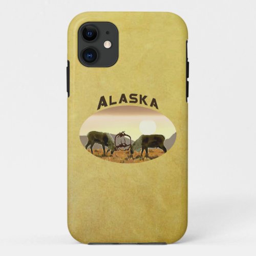 Caribou Duel _ Alaska iPhone 11 Case