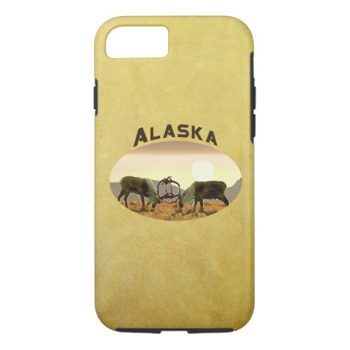 Caribou Duel _ Alaska iPhone 87 Case