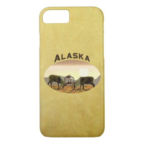 Caribou Duel _ Alaska iPhone 87 Case