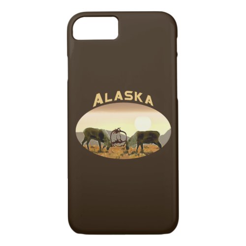 Caribou Duel _ Alaska iPhone 87 Case