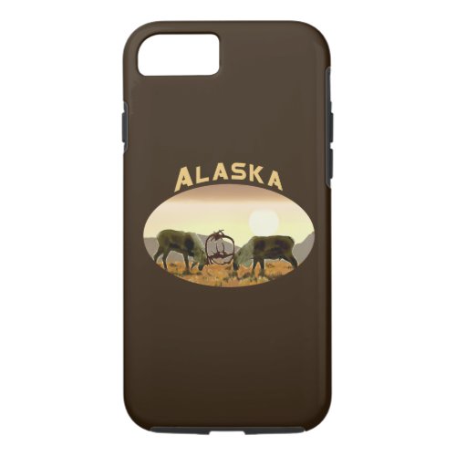 Caribou Duel _ Alaska iPhone 87 Case