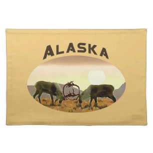 Caribou Duel - Alaska Placemat