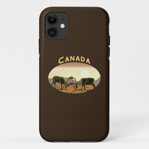 Caribou Duel _ Canada iPhone 11 Case