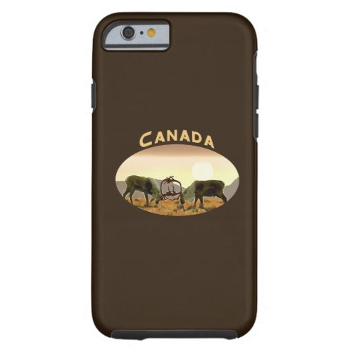 Caribou Duel _ Canada Tough iPhone 6 Case