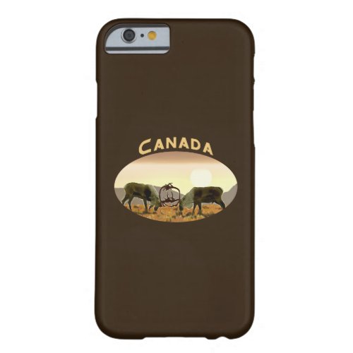 Caribou Duel _ Canada Barely There iPhone 6 Case