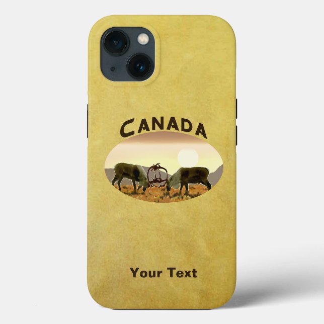 Caribou Duel - Canada Case-Mate iPhone Case (Back)