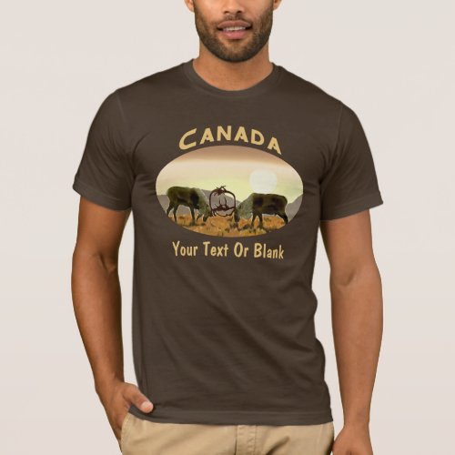 Caribou Duel _ Canada T_Shirt