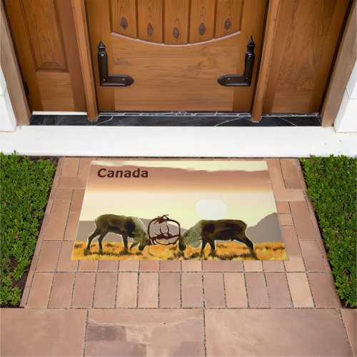 Caribou Duel Doormat