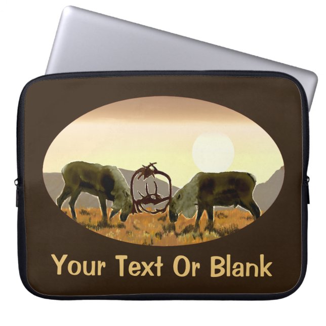 Caribou Duel Laptop Sleeve (Front)