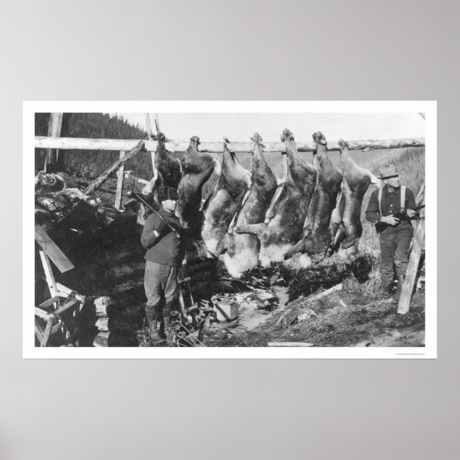 Caribou Hunters Alaska 1928 Poster (Front)