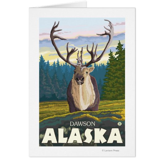 Caribou in the Wild - Dawson, Alaska (Front)