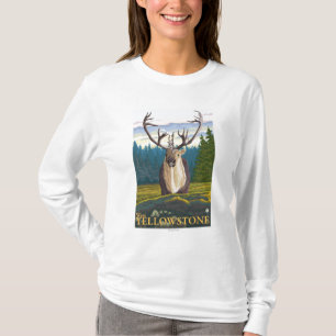 Caribou in the Wild - West Yellowstone, MT T-Shirt