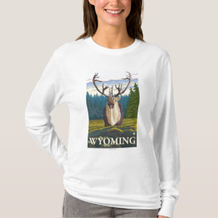 Caribou in the Wild - Wyoming T-Shirt