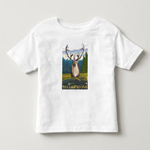 Caribou in the Wild - Yellowstone National Toddler T-shirt